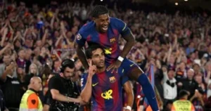برشلونة يحقق انتصارا ساحقا على ريال مدريد بثنائية ويؤكد تتويجه بلقب الدوري الإسباني للموسم الحالي