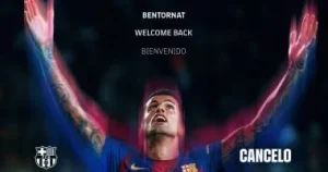 كانسيلو يكتب فصلاً جديداً في التاريخ بعد تتويجه بالميدالية الذهبية مع برشلونة في الدوري الإسباني كانسيلو يكتب فصلاً جديداً في التاريخ بعد تتويجه بالميدالية الذهبية مع برشلونة في الدوري الإسباني