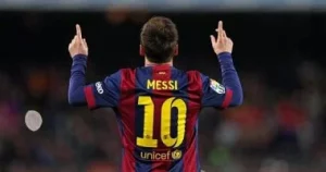 ليونيل ميسي يعبّر عن فرحته ويتقدم بالتهنئة لنادي برشلونة بفوزه بلقب الدوري الإسباني هذا الموسم ليونيل ميسي يعبّر عن فرحته ويتقدم بالتهنئة لنادي برشلونة بفوزه بلقب الدوري الإسباني هذا الموسم